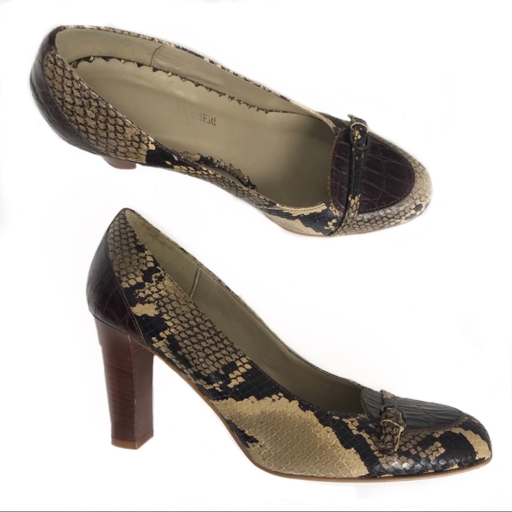 Franco Barbieri python & crocodile pump